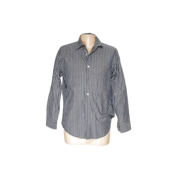 Banana Republic Gray Cotton Casual Button-Down Shirt - Picture 1 of 4
